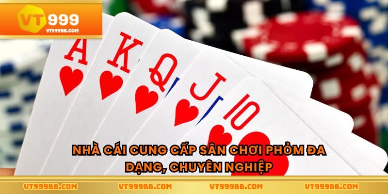 Nhà cái cung cấp sân chơi phỏm đa dạng, chuyên nghiệp